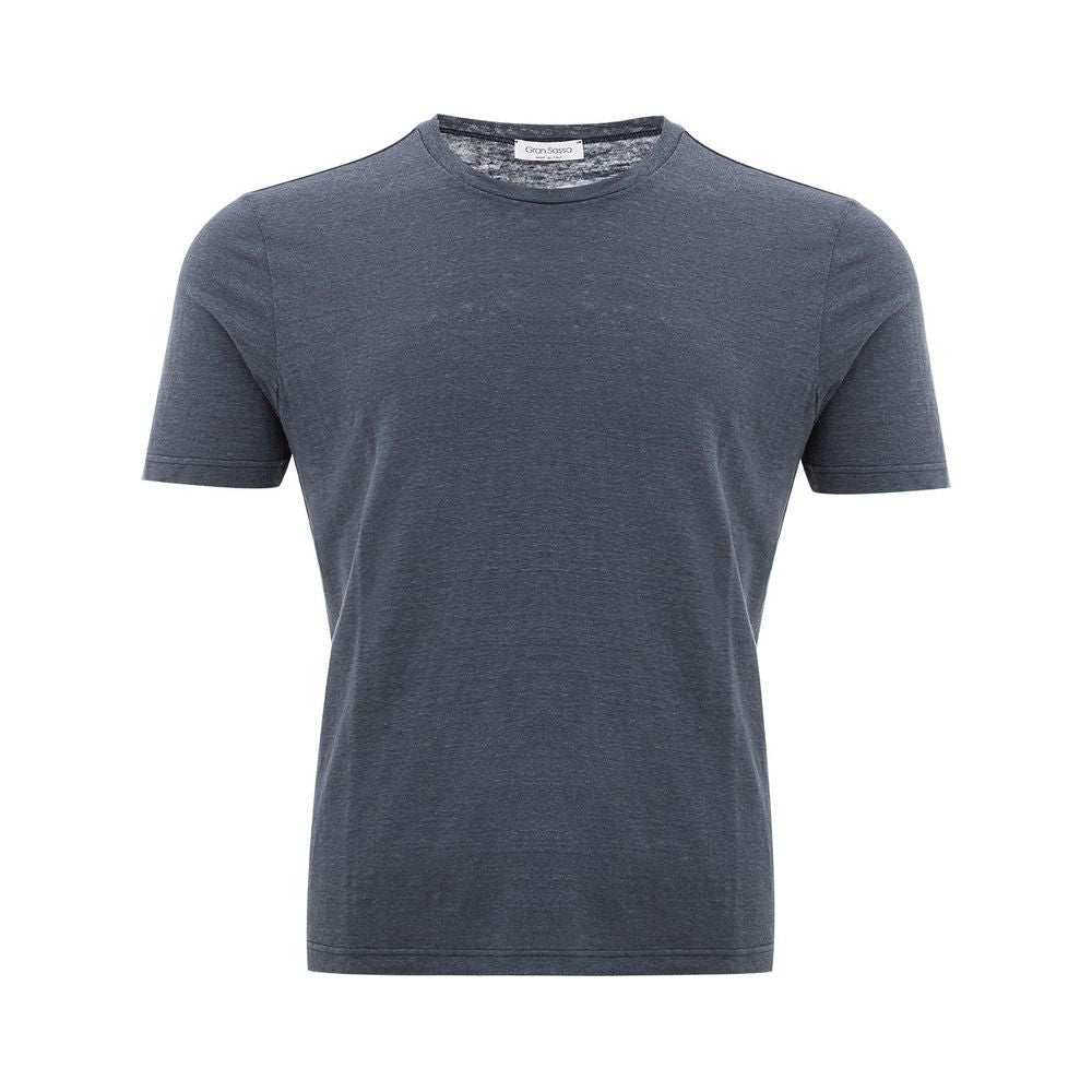 Gran Sasso Elegant Gray Cotton T-Shirt Gran Sasso