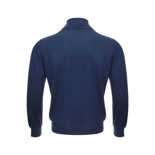 Gran Sasso Elegant Cashmere Sweater in Serene Blue Gran Sasso