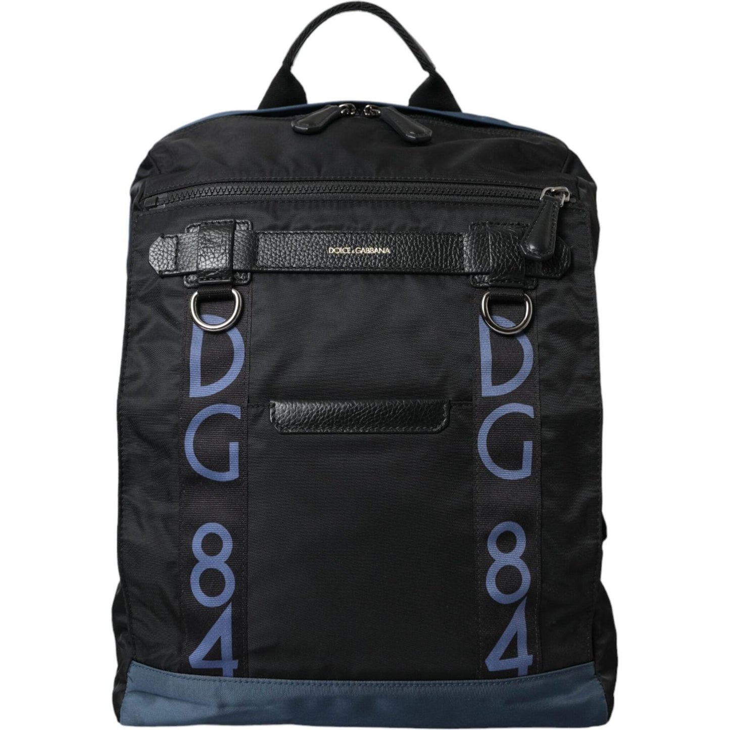 Dolce & Gabbana Black Nylon DG Logo School Backpack Men Bag Dolce & Gabbana