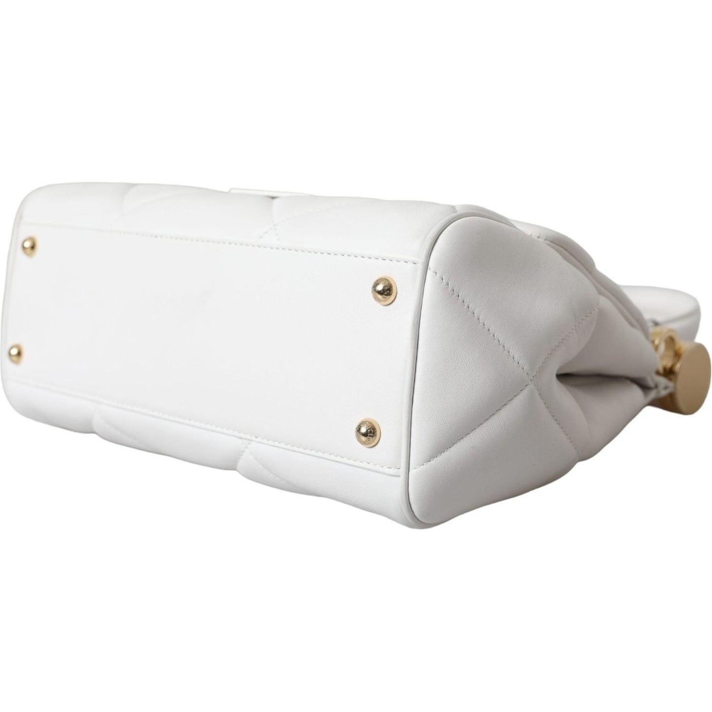 Dolce & Gabbana White Calf Leather 90's SICILY Shoulder Satchel Bag Dolce & Gabbana