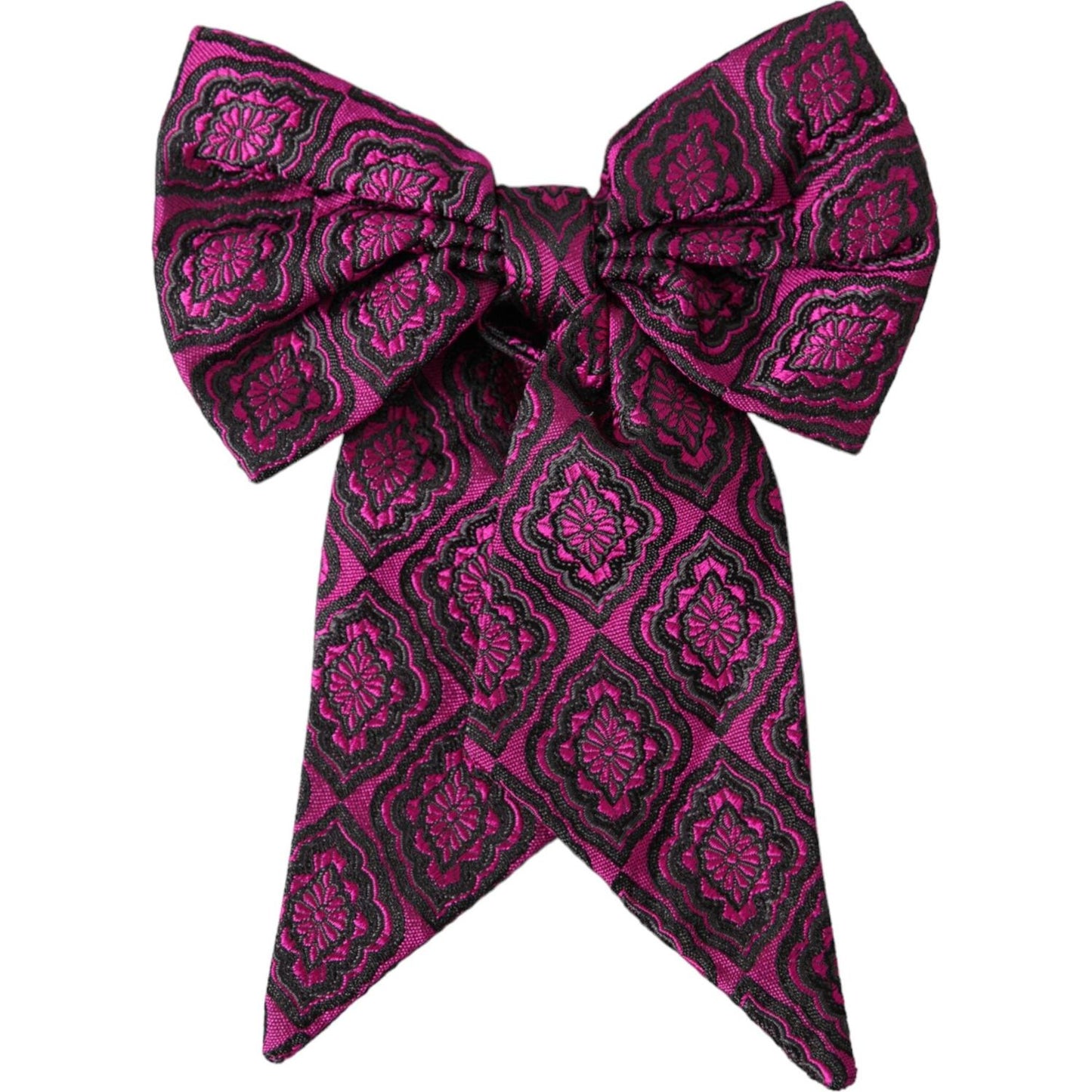 Dolce & Gabbana Purple Ribbon Silk Adjustable Neck Men Bow Tie Dolce & Gabbana