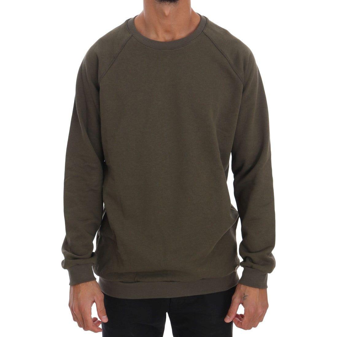 Daniele Alessandrini Green Crewneck Cotton Sweater 1728,67345645728,Clothing,Daniele Alessandrini,Green,Material: 100% Cotton,Men,Men - Clothing,New with tags,Sweaters - Clothing,Sweaters - Men - Clothing,Sweatshirts - Sweaters - Clothing,XL