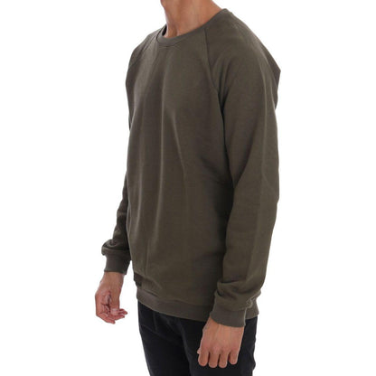 Daniele Alessandrini Green Crewneck Cotton Sweater 1728,67345645728,Clothing,Daniele Alessandrini,Green,Material: 100% Cotton,Men,Men - Clothing,New with tags,Sweaters - Clothing,Sweaters - Men - Clothing,Sweatshirts - Sweaters - Clothing,XL