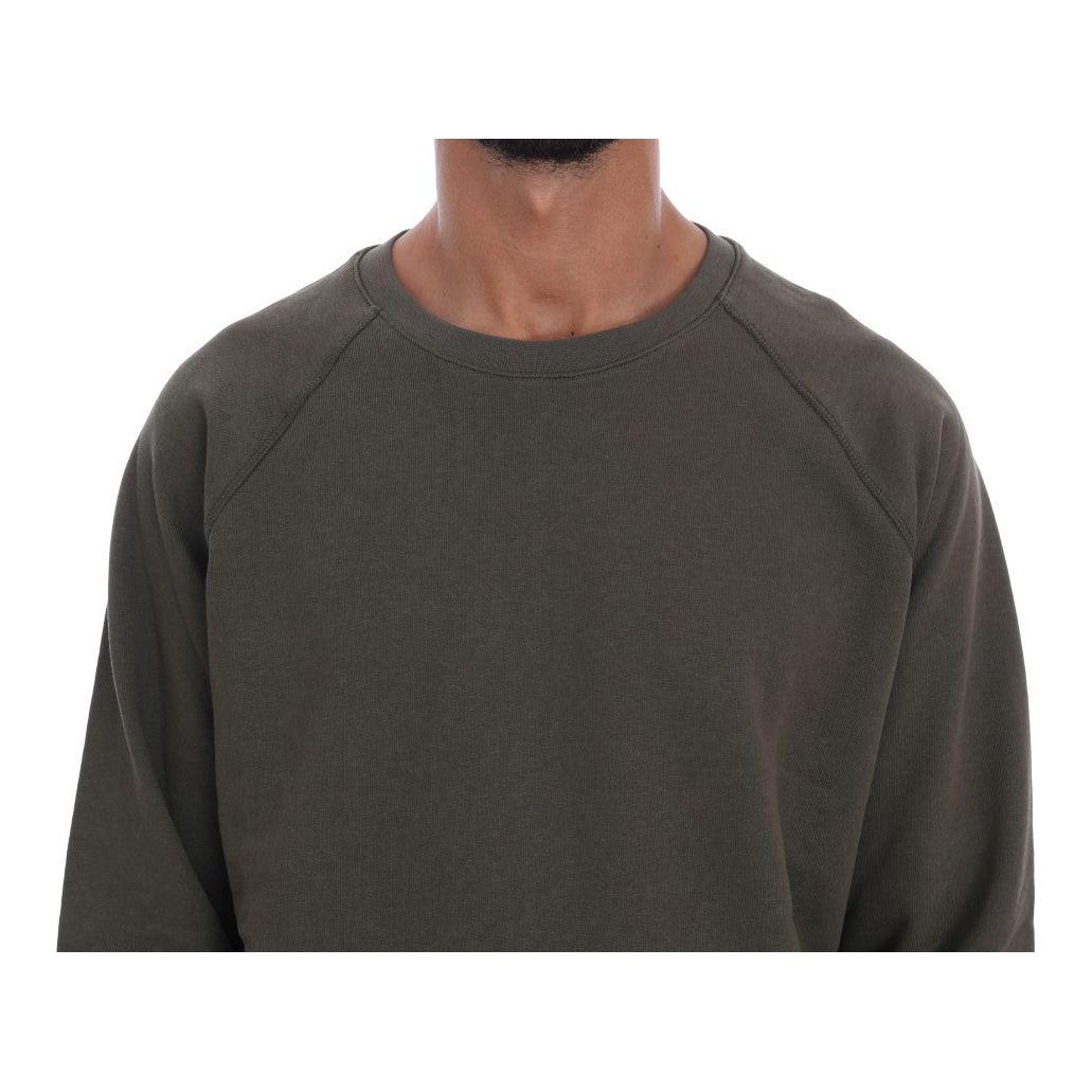 Daniele Alessandrini Green Crewneck Cotton Sweater 1728,67345645728,Clothing,Daniele Alessandrini,Green,Material: 100% Cotton,Men,Men - Clothing,New with tags,Sweaters - Clothing,Sweaters - Men - Clothing,Sweatshirts - Sweaters - Clothing,XL