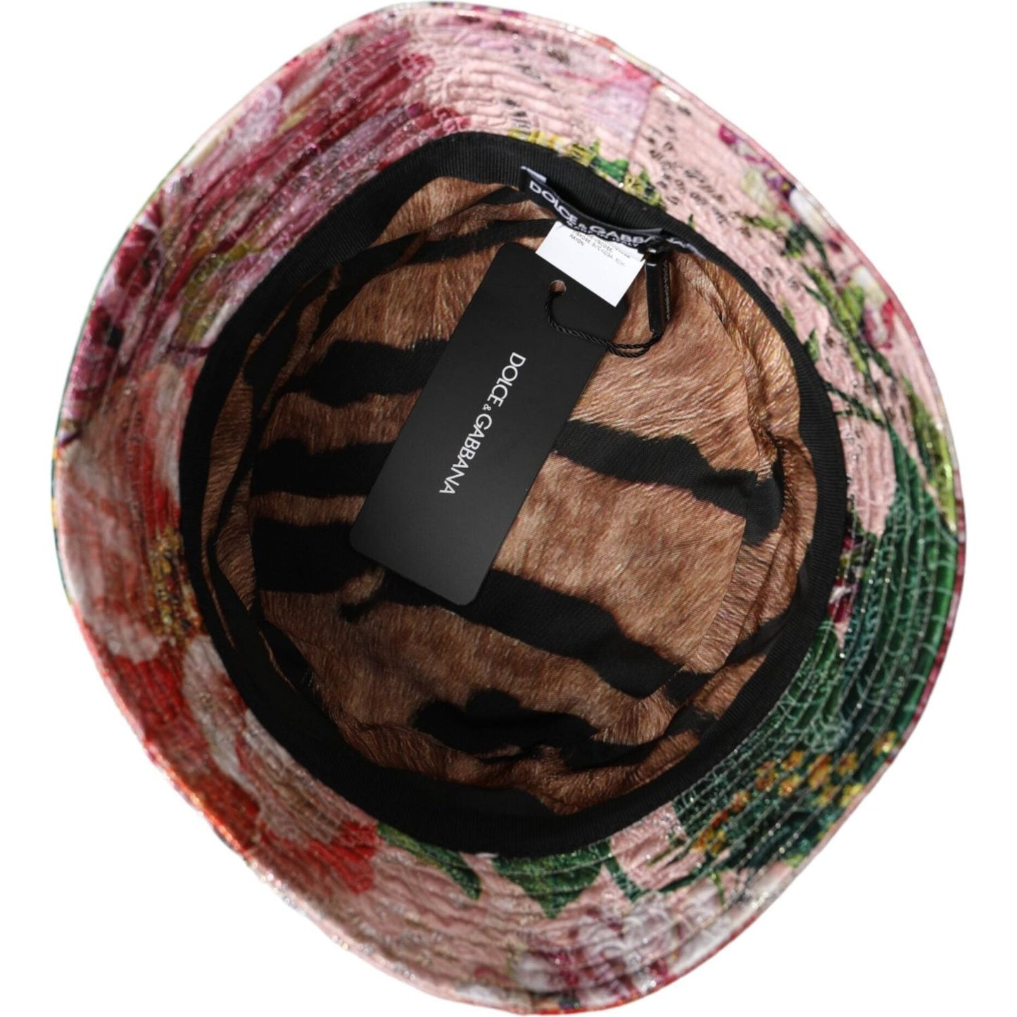 Dolce & Gabbana Multicolor Floral Jacquard Bucket Hat Men Dolce & Gabbana