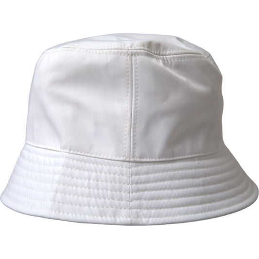 Dolce & Gabbana White Cotton Cap Bucket Capello Hat Men Dolce & Gabbana