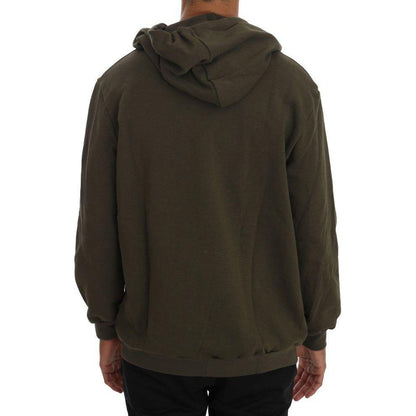 Daniele Alessandrini Green Full Zipper Hodded Cotton Sweater 1728,67345645728,Clothing,Daniele Alessandrini,Green,Hoodies - Sweaters - Clothing,L,M,Material: 100% Cotton,Men,Men - Clothing,New with tags,Sweaters - Clothing,Sweaters - Men - Clothing,Tracks