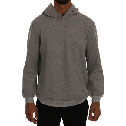 Daniele Alessandrini Gray Pullover Hodded Cotton Sweater 1728,67345645728,Clothing,Daniele Alessandrini,Gray,Hoodies - Sweaters - Clothing,L,Material: 100% Cotton,Men,Men - Clothing,New with tags,Sweaters - Clothing,Sweaters - Men - Clothing,XXL