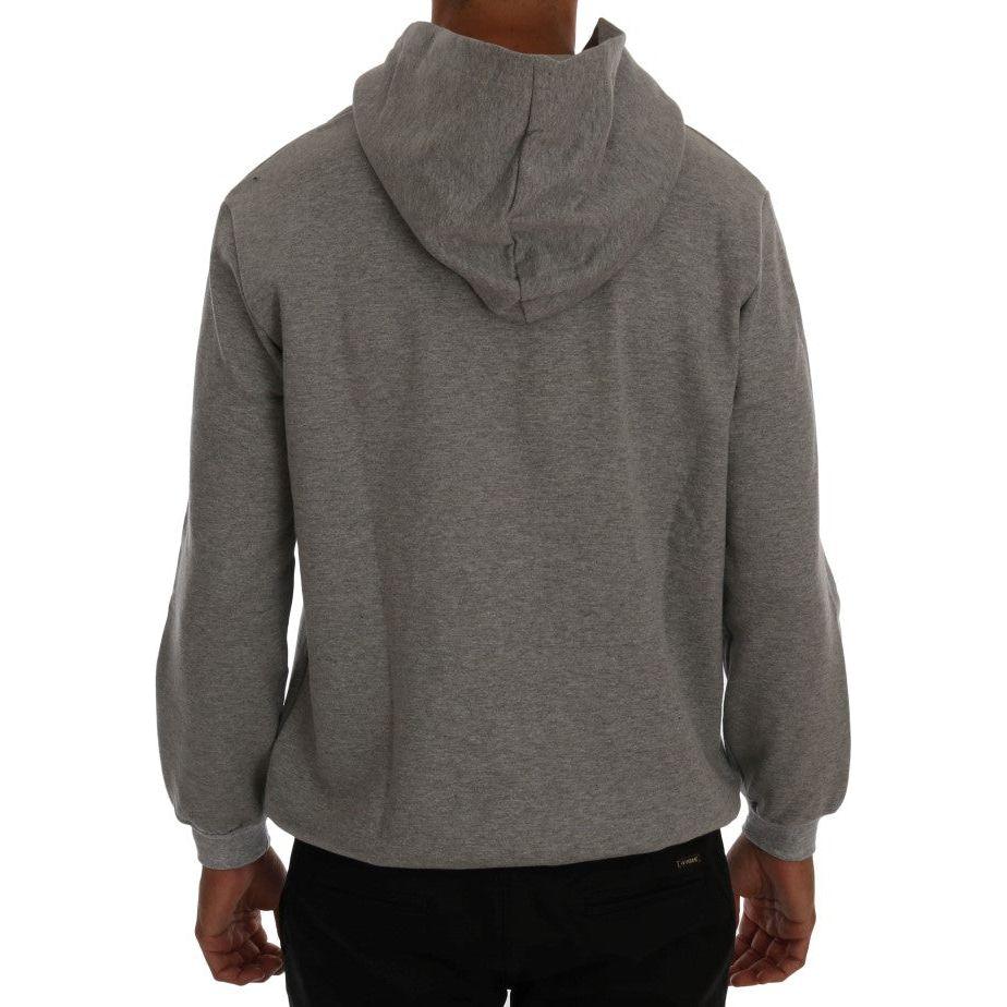 Daniele Alessandrini Gray Pullover Hodded Cotton Sweater 1728,67345645728,Clothing,Daniele Alessandrini,Gray,Hoodies - Sweaters - Clothing,L,Material: 100% Cotton,Men,Men - Clothing,New with tags,Sweaters - Clothing,Sweaters - Men - Clothing,XXL