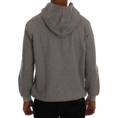 Daniele Alessandrini Gray Pullover Hodded Cotton Sweater 1728,67345645728,Clothing,Daniele Alessandrini,Gray,Hoodies - Sweaters - Clothing,L,Material: 100% Cotton,Men,Men - Clothing,New with tags,Sweaters - Clothing,Sweaters - Men - Clothing,XXL