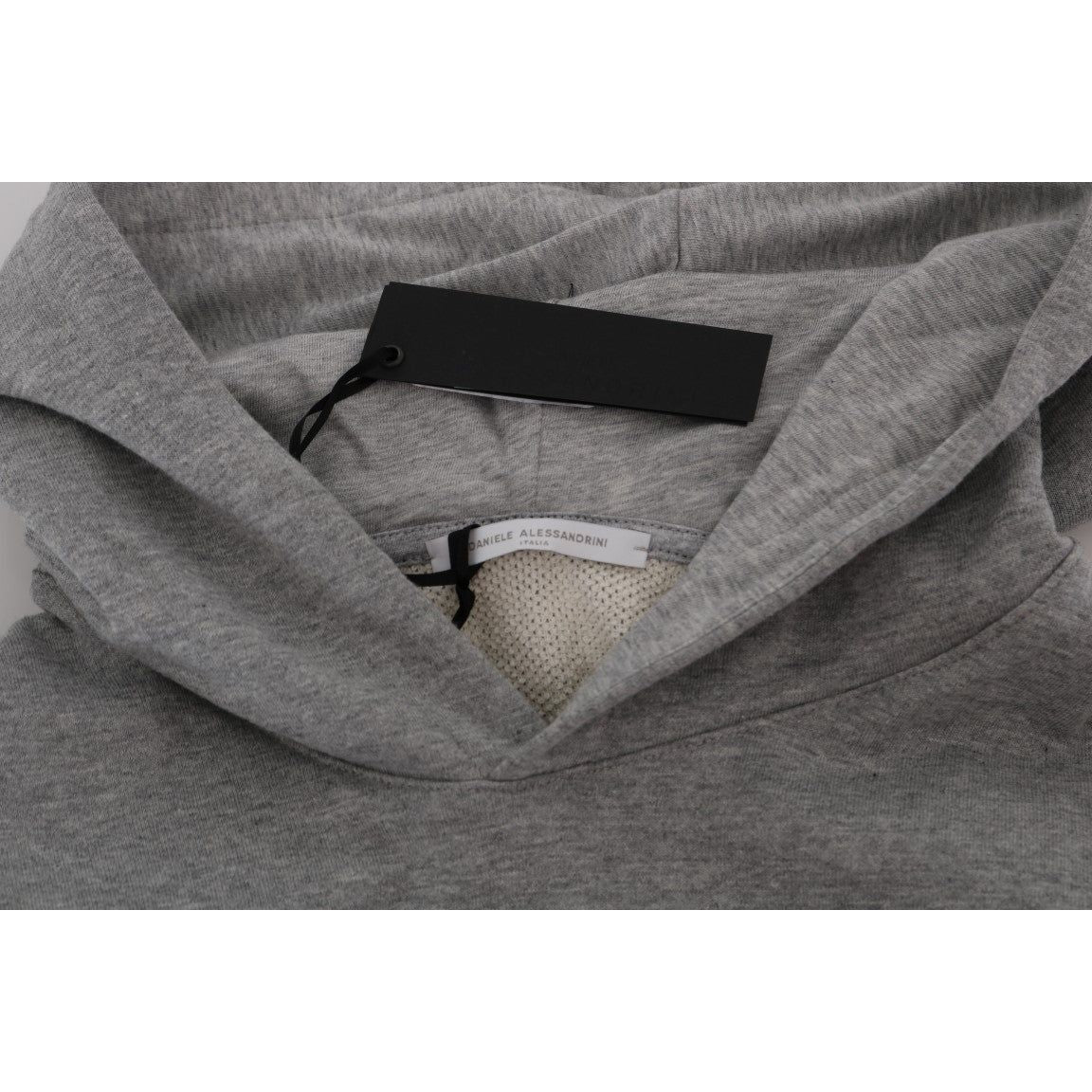 Daniele Alessandrini Gray Pullover Hodded Cotton Sweater 1728,67345645728,Clothing,Daniele Alessandrini,Gray,Hoodies - Sweaters - Clothing,L,Material: 100% Cotton,Men,Men - Clothing,New with tags,Sweaters - Clothing,Sweaters - Men - Clothing,XXL