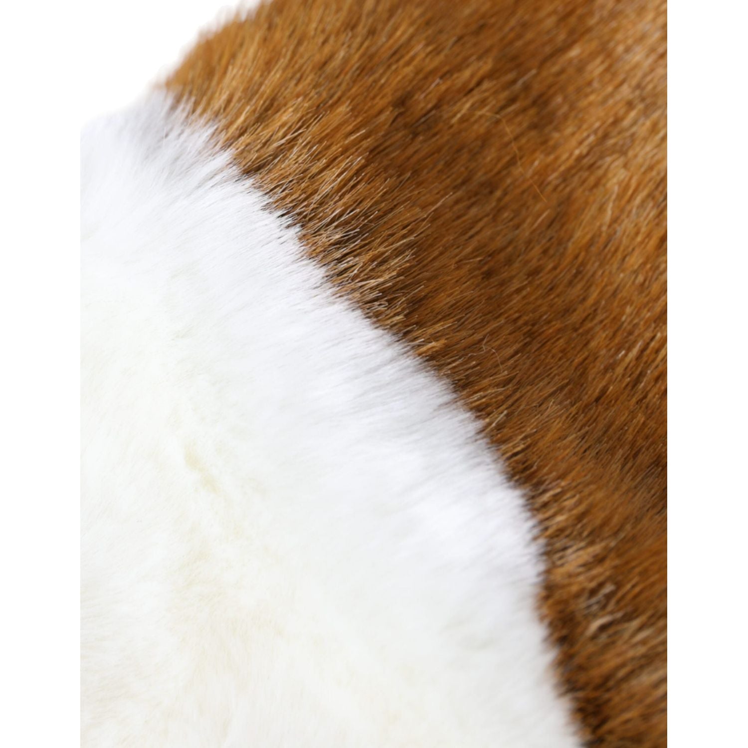 قفازات من الفرو الأكريليكي البني والأبيض من دولتشي آند غابانا