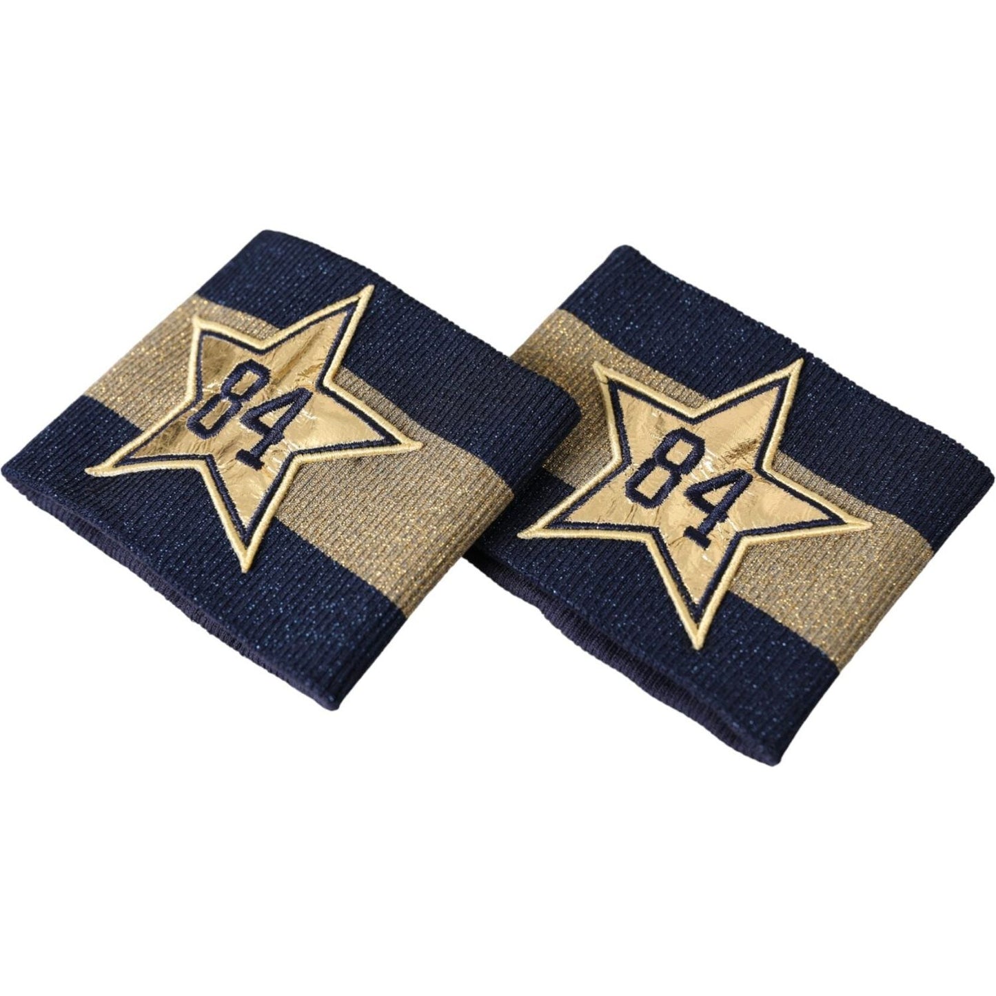 Dolce & Gabbana Black Gold Logo Star 84 Viscose Wristband Dolce & Gabbana