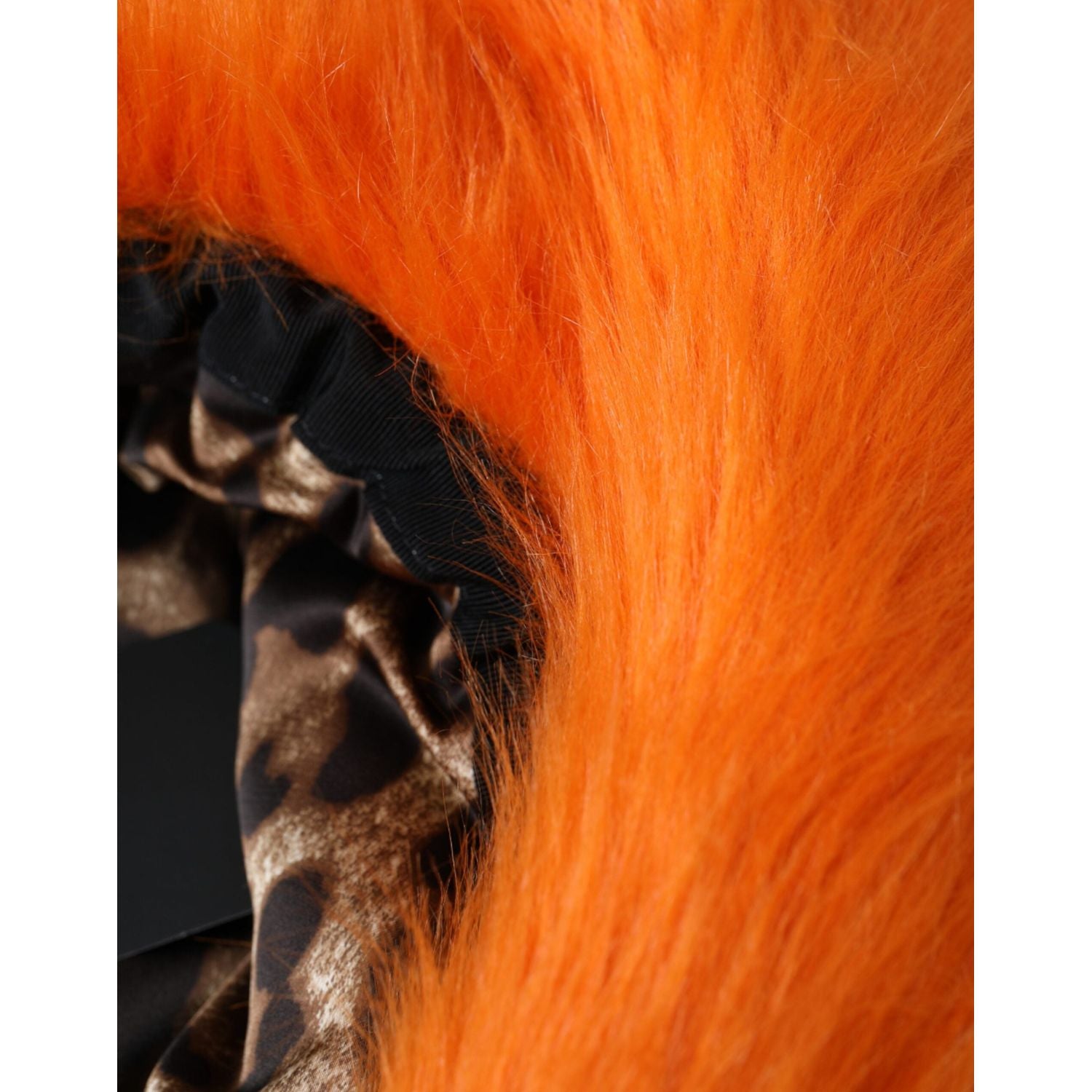 قبعة فيدورا من البوليستر من دولتشي آند غابانا باللون البرتقالي