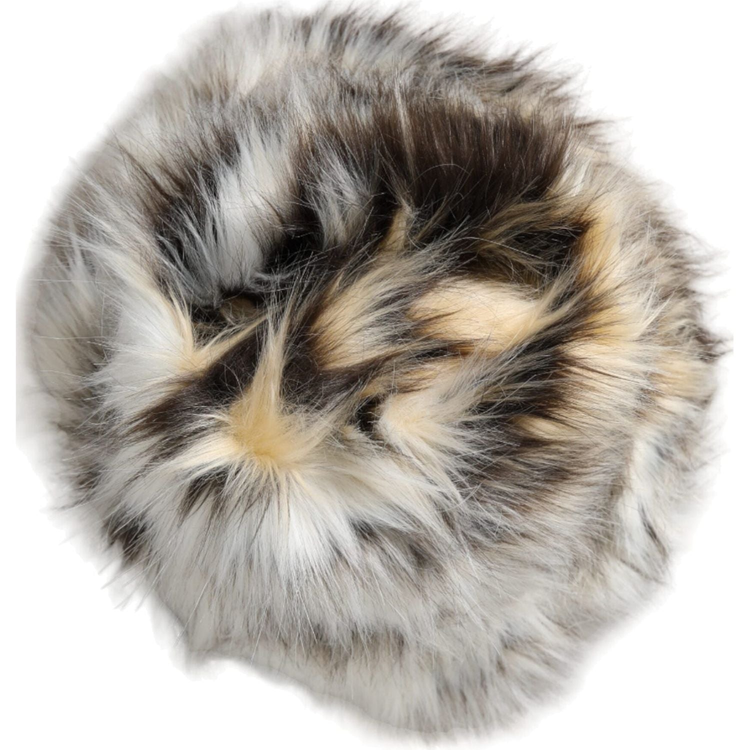 قبعة دلو نسائية من الفرو الأكريليكي متعدد الألوان من دولتشي آند غابانا