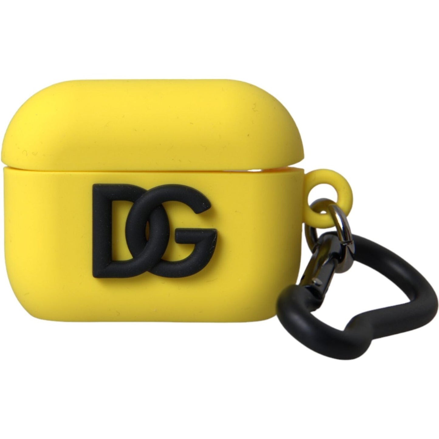 Dolce & Gabbana Yellow Silicone Logo Embossed Airpods Case