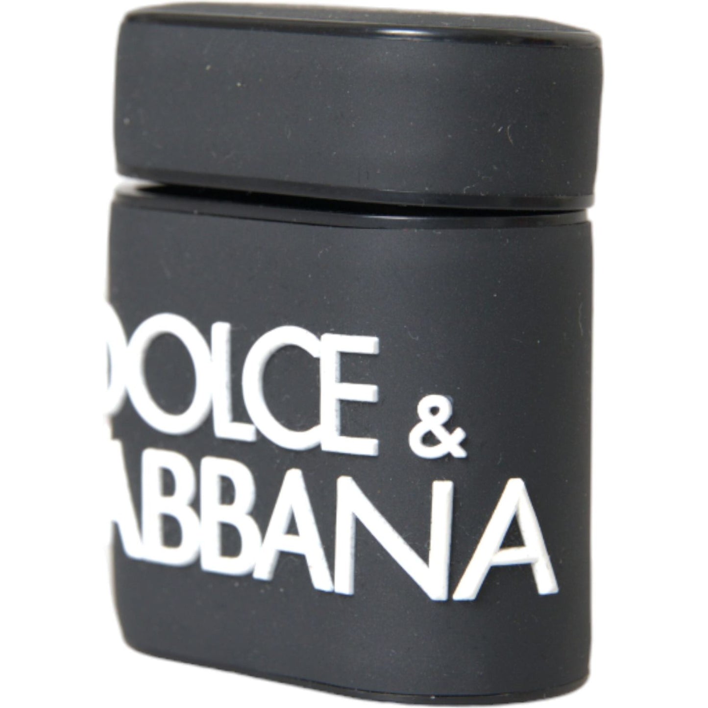 Dolce & Gabbana Black White Silicone Embossed Logo Airpods Case