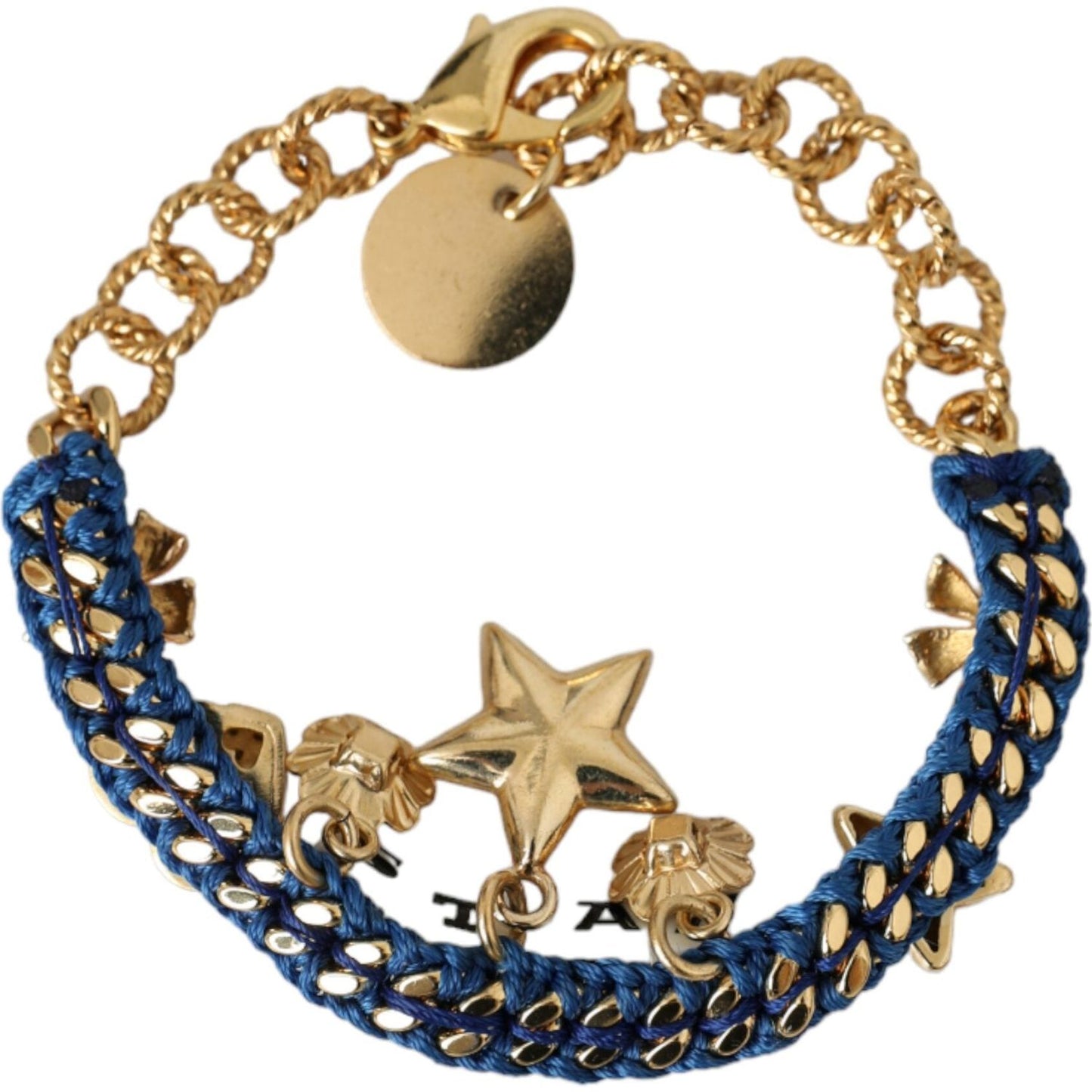 Dolce & Gabbana Gold Tone Brass Chain Star Fashion Bracelet Dolce & Gabbana