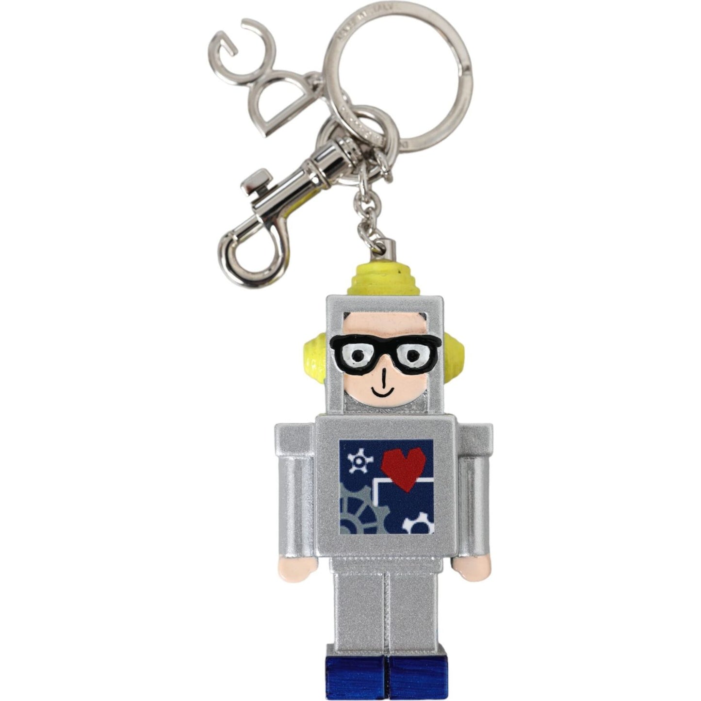 Dolce & Gabbana Multicolor Astronaut Space Metal Logo Keyring Keychain Dolce & Gabbana