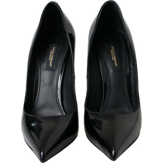 Dolce & Gabbana Black Patent Leather High Heels Pumps Shoes Dolce & Gabbana