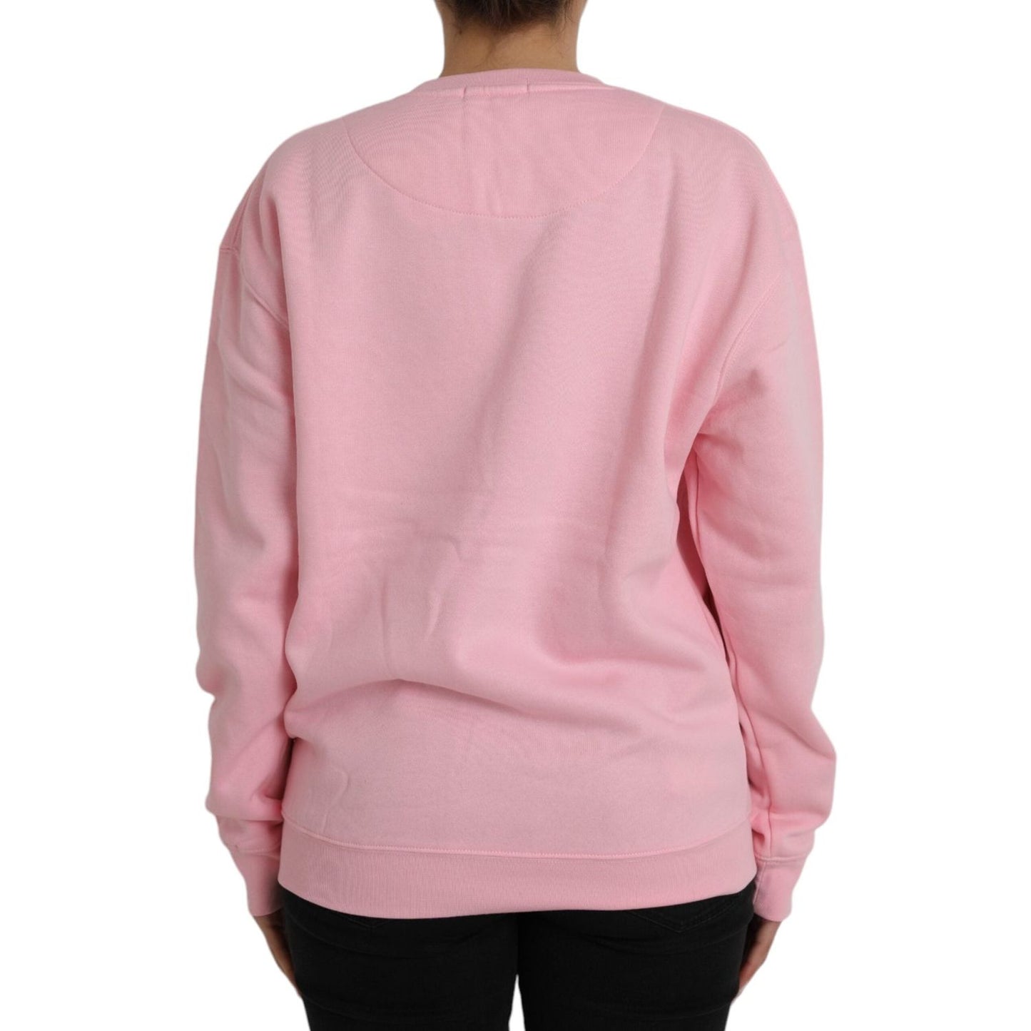 Philippe Model Pink Cotton Logo Long Sleeves Pullover Sweater Philippe Model