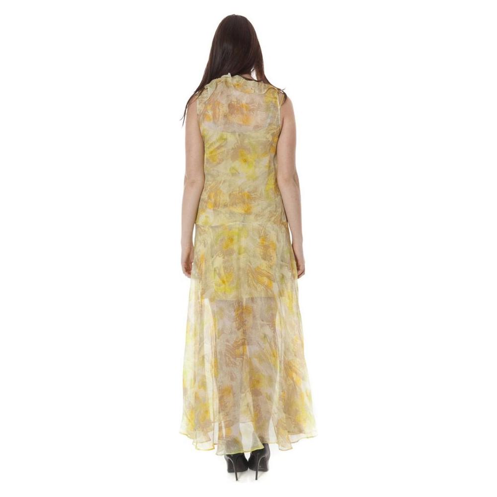 John Galliano Yellow Polyester Dress John Galliano