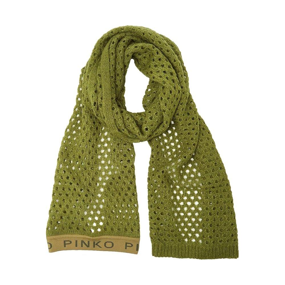 PINKO Green Acrylic Scarf PINKO