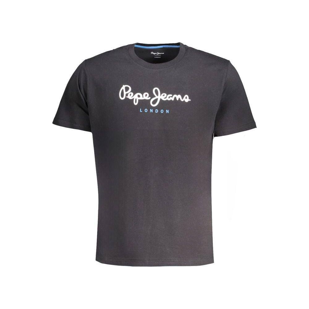 Pepe Jeans Black Cotton T-Shirt