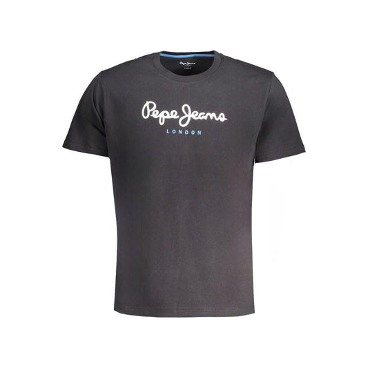 Pepe Jeans Black Cotton T-Shirt