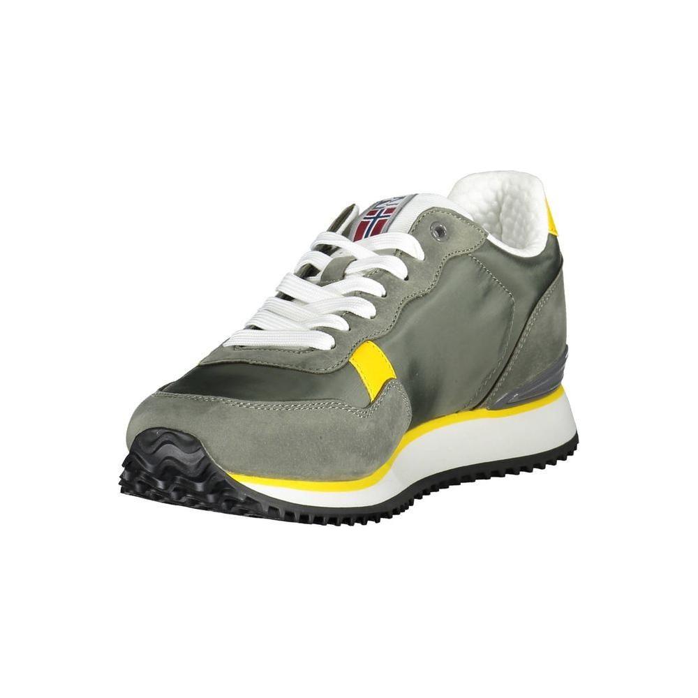 Napapijri Green Polyester Men Sneaker Napapijri