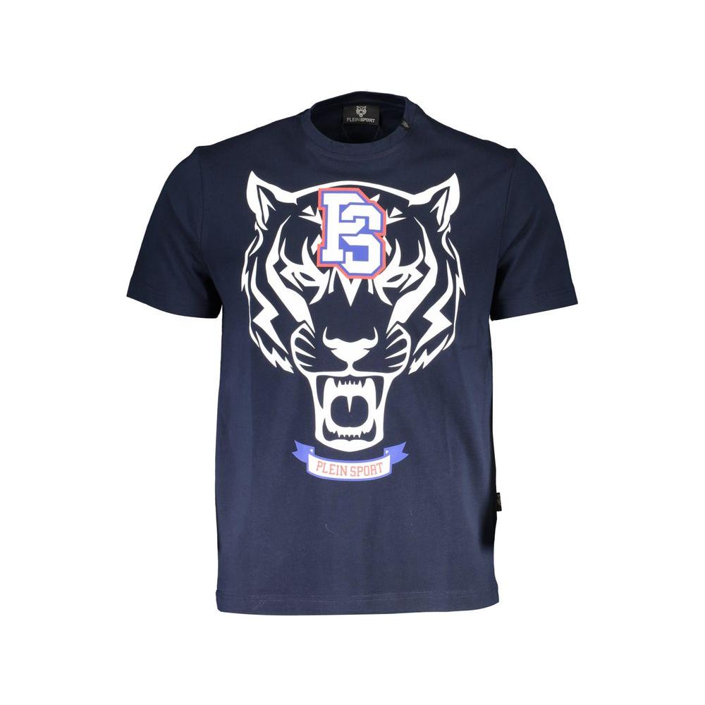 Plein Sport Blue Cotton Mens TShirt Plein Sport