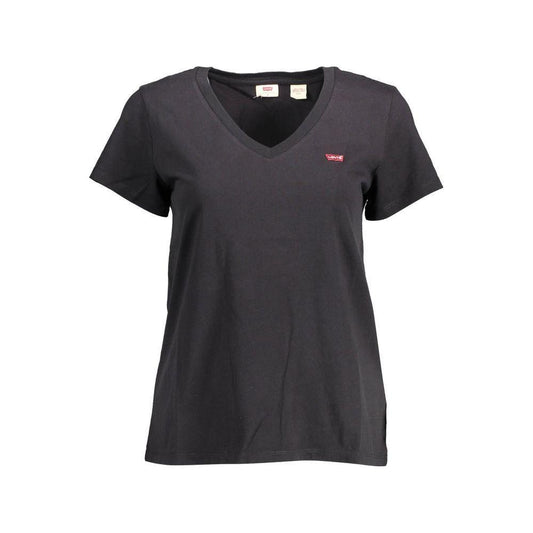 Levi's Black Cotton Women Top Levi's