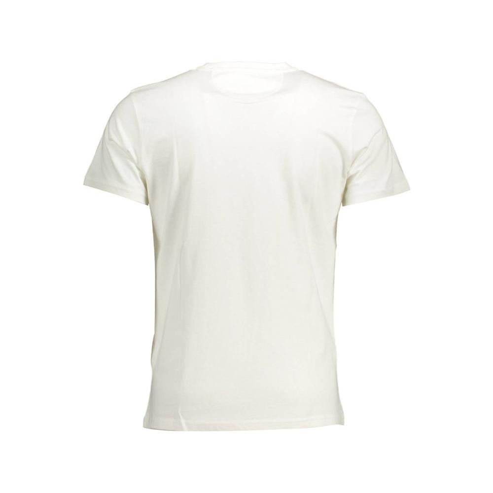 La Martina White Cotton Men T-Shirt La Martina