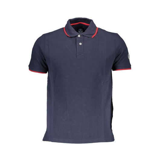 North Sails Blue Cotton Men Polo Shirt North Sails