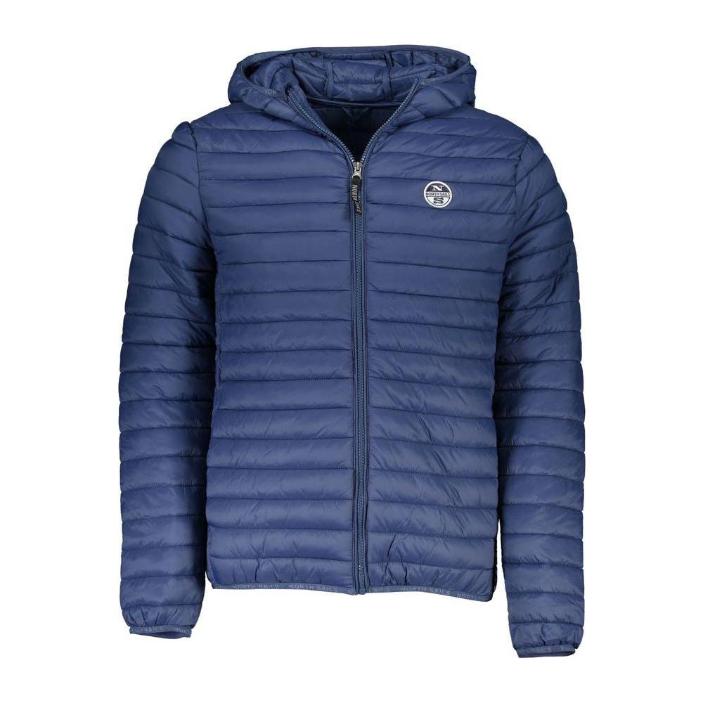 North Sails Blue Polyamide Men Jacket North Sails