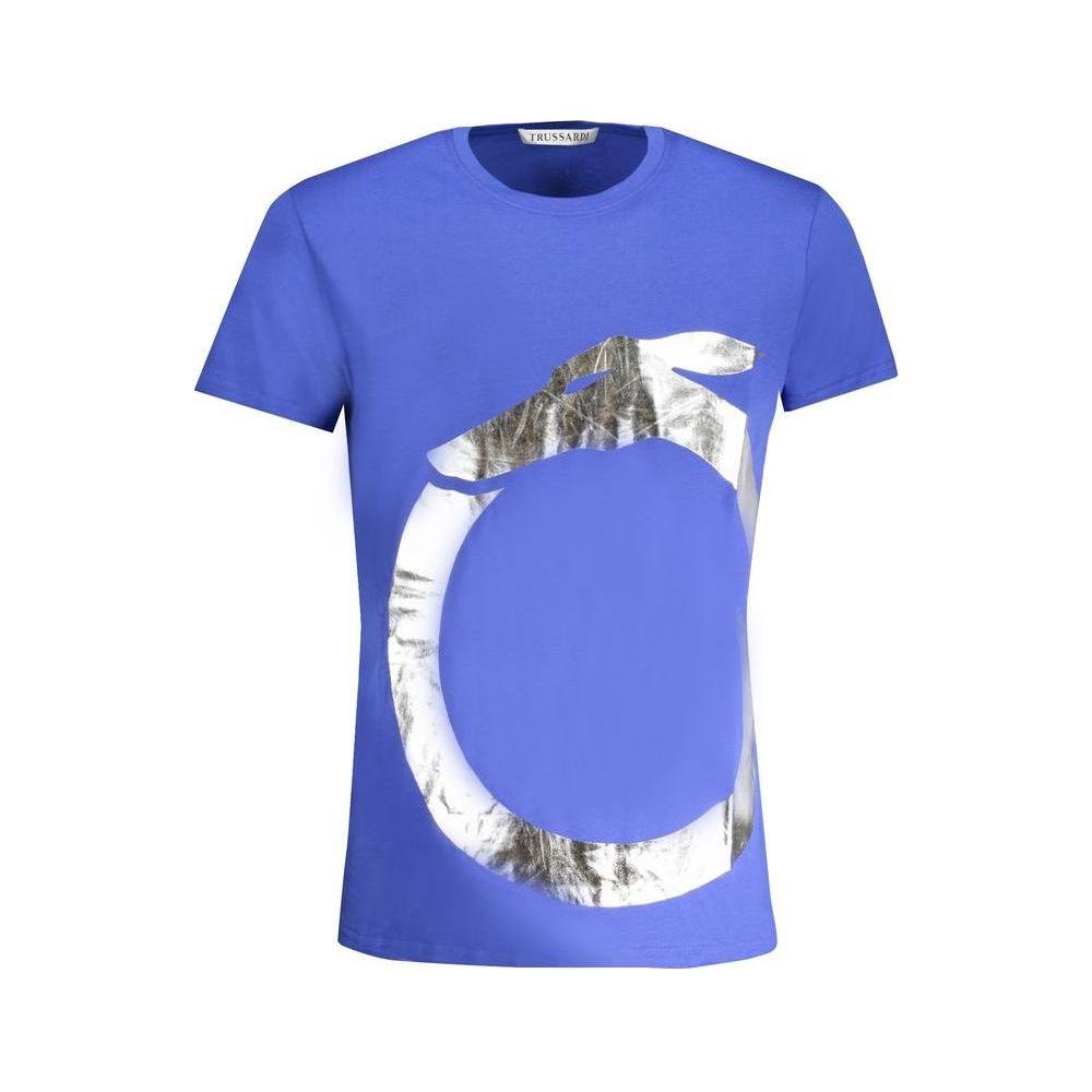 Trussardi Blue Cotton T-Shirt Trussardi