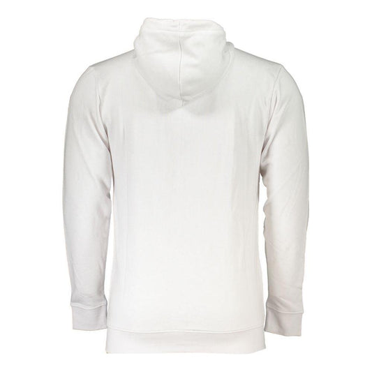 Cavalli Class White Cotton Men Sweatshirt Cavalli Class