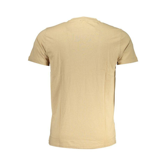 Cavalli Class Beige Cotton T-Shirt Cavalli Class