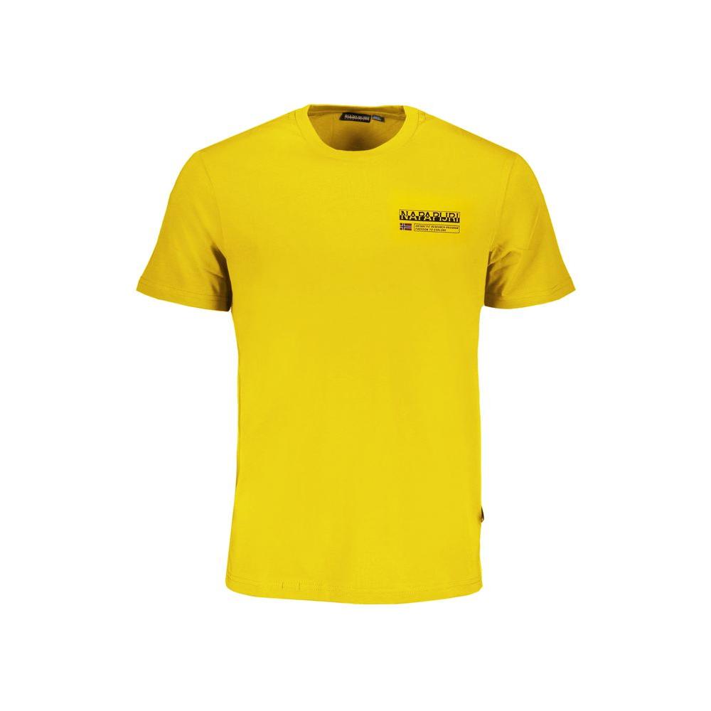 Napapijri Yellow Cotton T-Shirt Napapijri