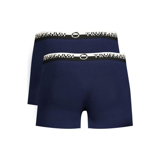 Trussardi Blue Cotton Underwear Trussardi