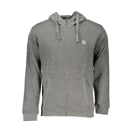 Sergio Tacchini Gray Cotton Sweater Sergio Tacchini