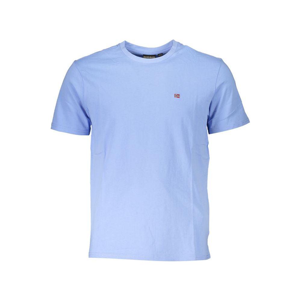 Napapijri Blue Cotton T-Shirt Napapijri