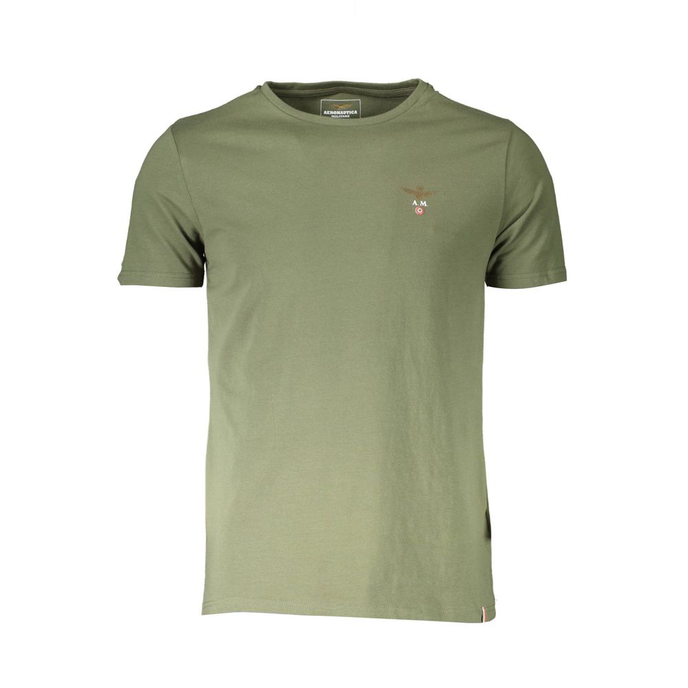 Aeronautica Militare Green Cotton T-Shirt Aeronautica Militare