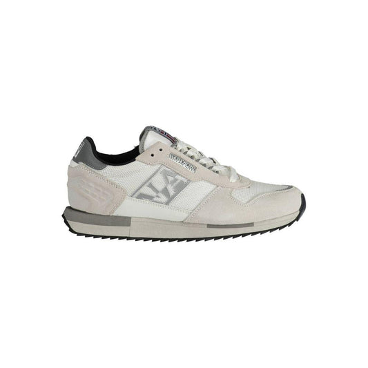 Napapijri White Leather Men Sneaker Napapijri