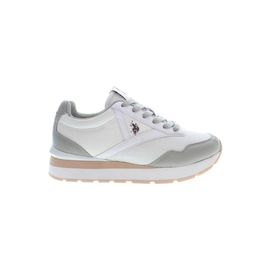 U.S. POLO ASSN. White Polyester Women Sneaker U.S. POLO ASSN.