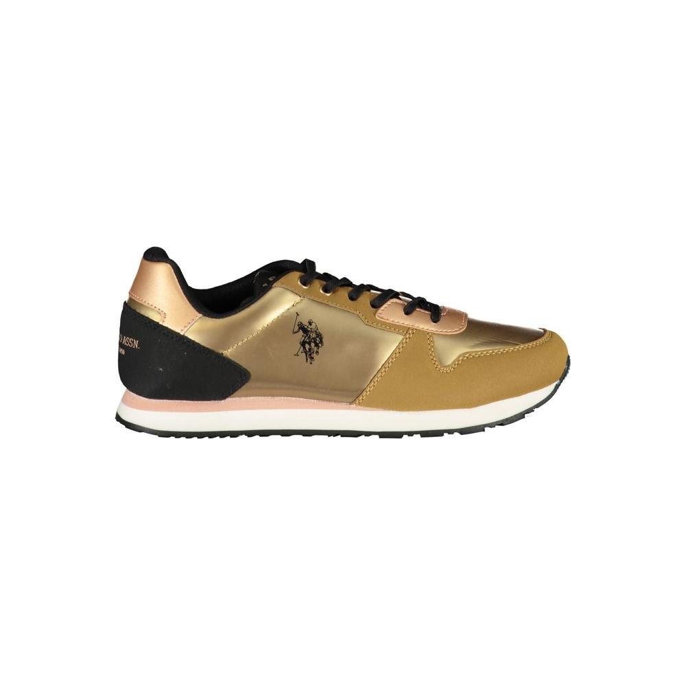 U.S. POLO ASSN. Gold Polyester Sneaker U.S. POLO ASSN.