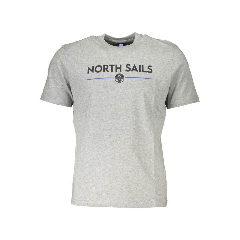 North Sails Gray Cotton T-Shirt North Sails