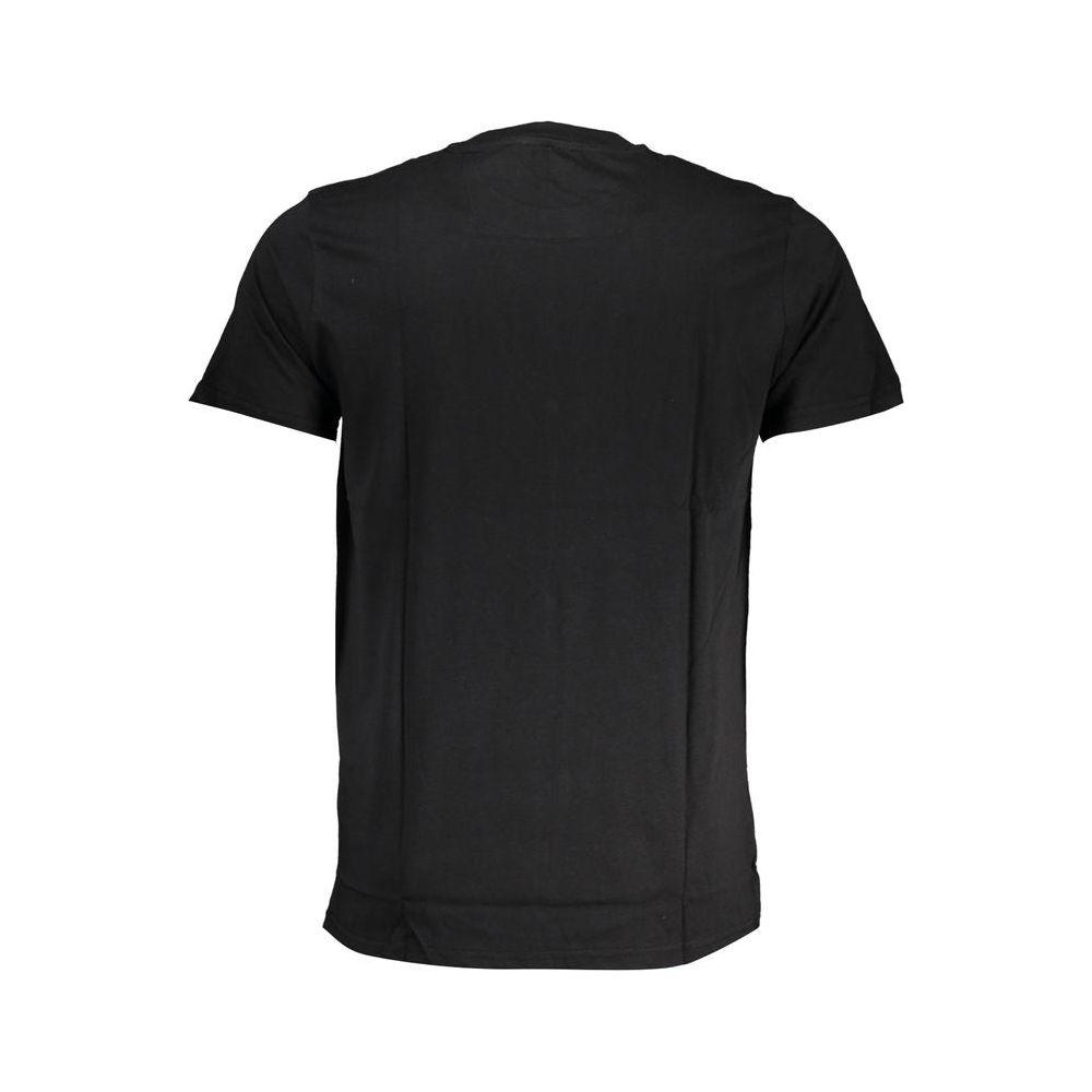 Cavalli Class Black Cotton T-Shirt Cavalli Class