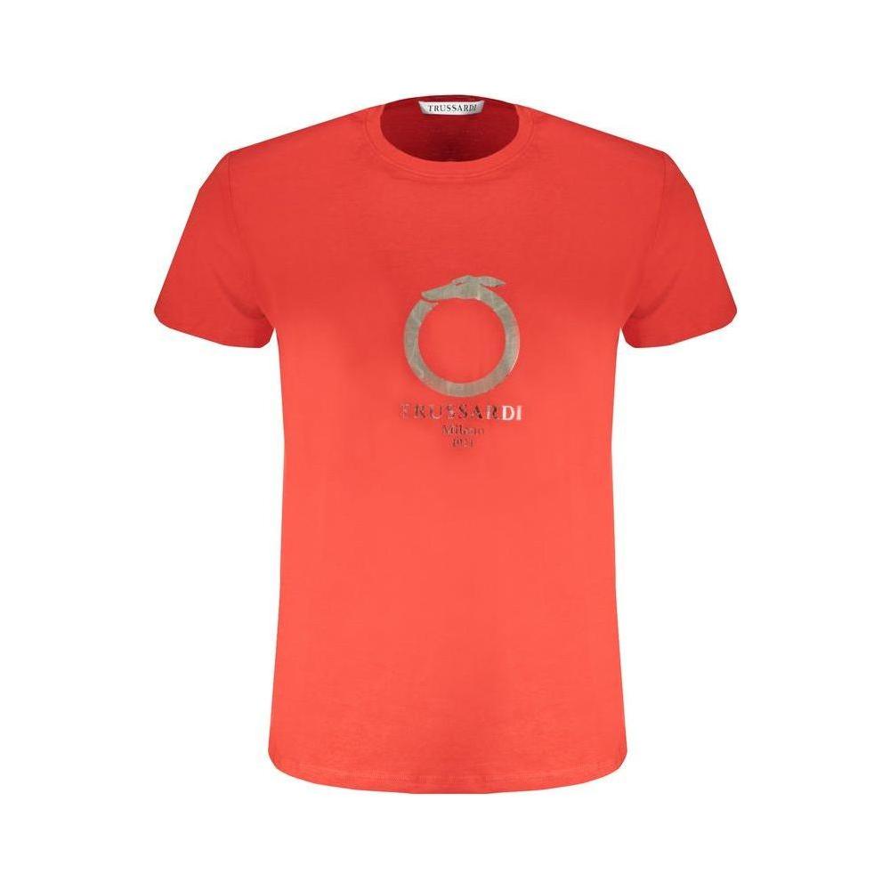 Trussardi Red Cotton T-Shirt Trussardi