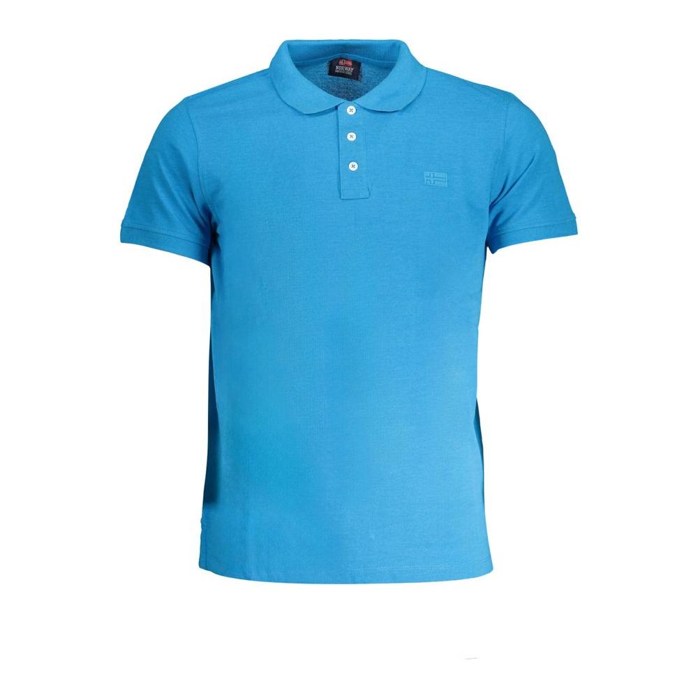 Norway 1963 Blue Cotton Polo Shirt Norway 1963